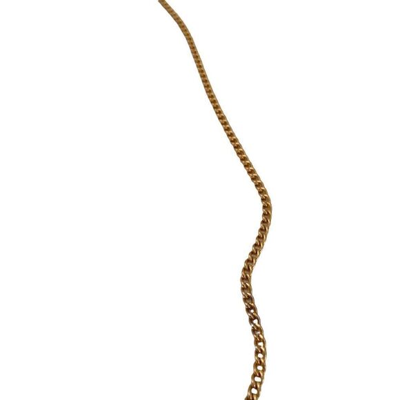 Fashionable Red Apple Pendant Necklace in Gold Tone One Size - Picture 5 of 5